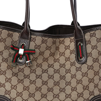 Gucci Monogram Medium Princy Tote  Dark Brown 6 of 8