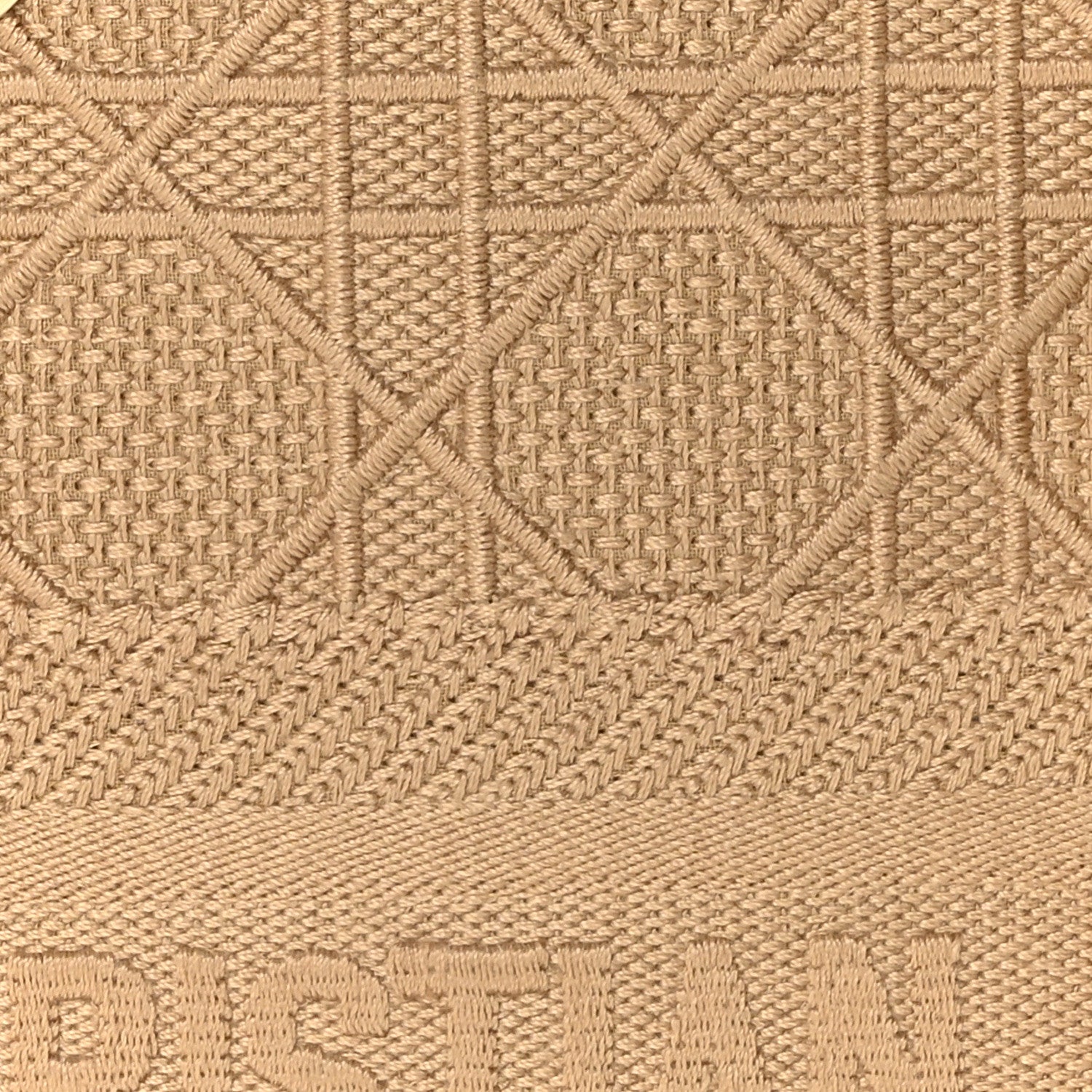 Christian Dior Canvas Embroidered Medium Lady D-Lite Beige 7 of 9