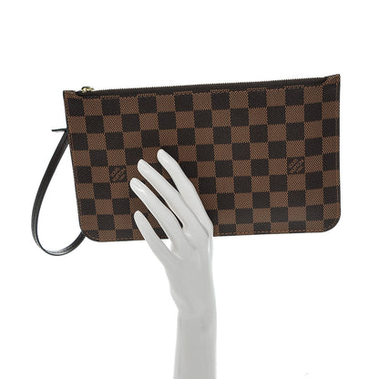 Louis Vuitton Damier Ebene Neverfull MM GM Pochette 2 of 7