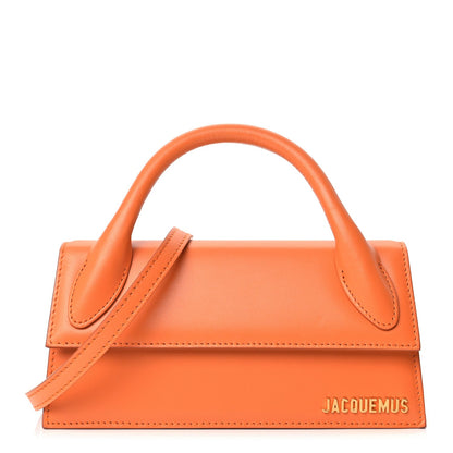 Jacquemus Smooth Calfskin Le Chiquito Long Orange 1 of 8
