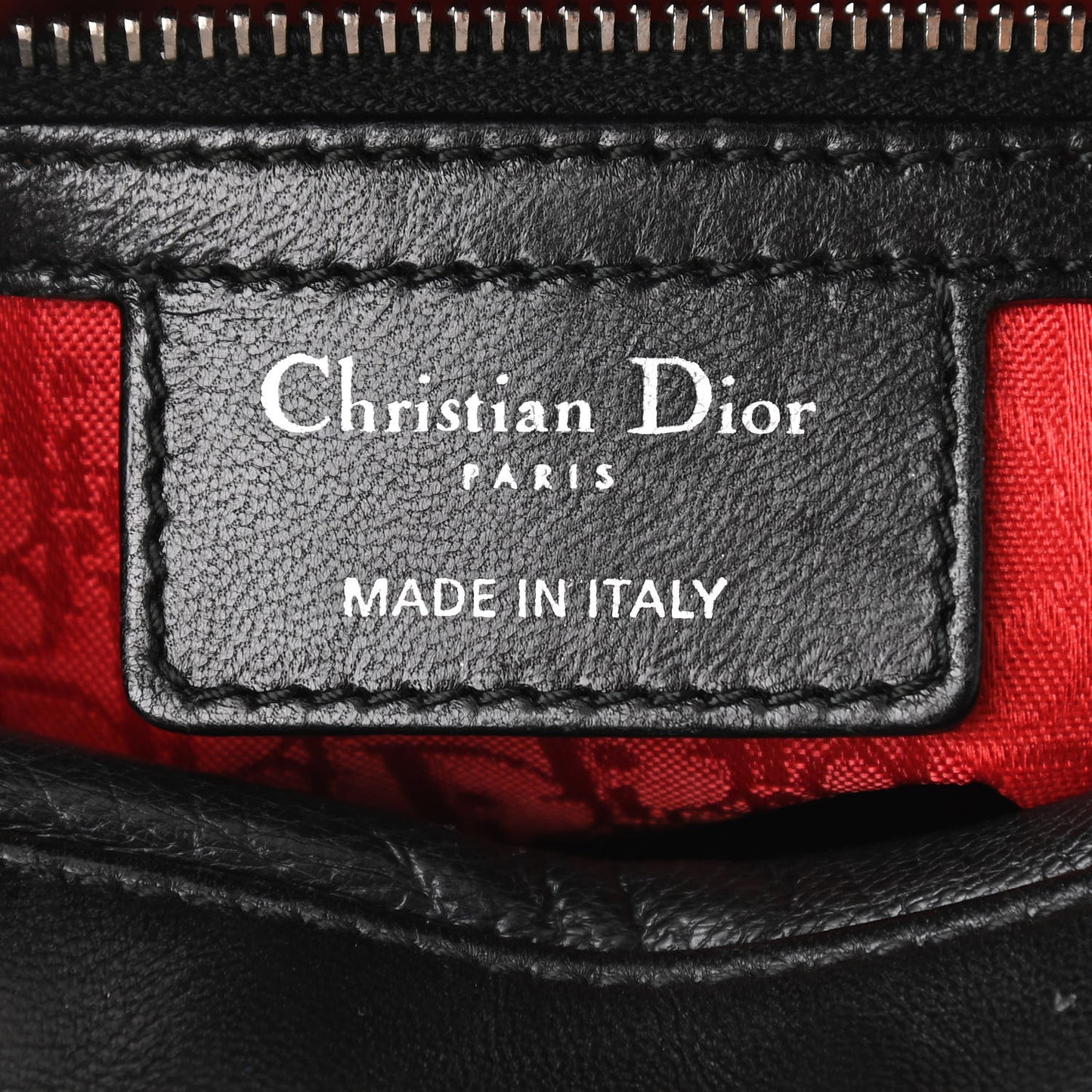 Lambskin Cannage Large Lady Dior Black