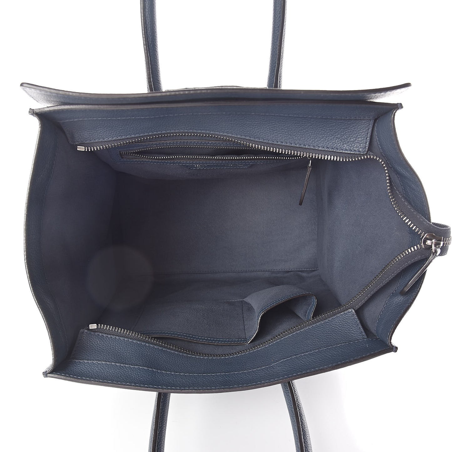 Drummed Calfskin Mini Luggage Slate