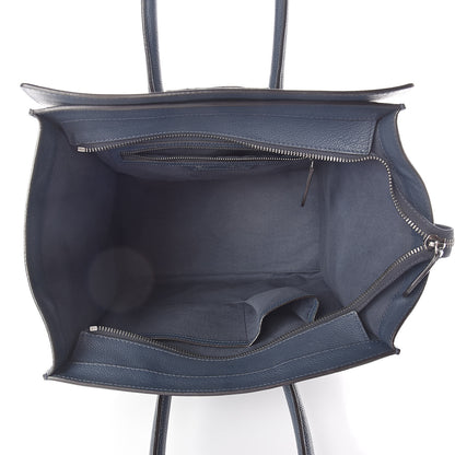 Celine Drummed Calfskin Mini Luggage Slate 5 of 9