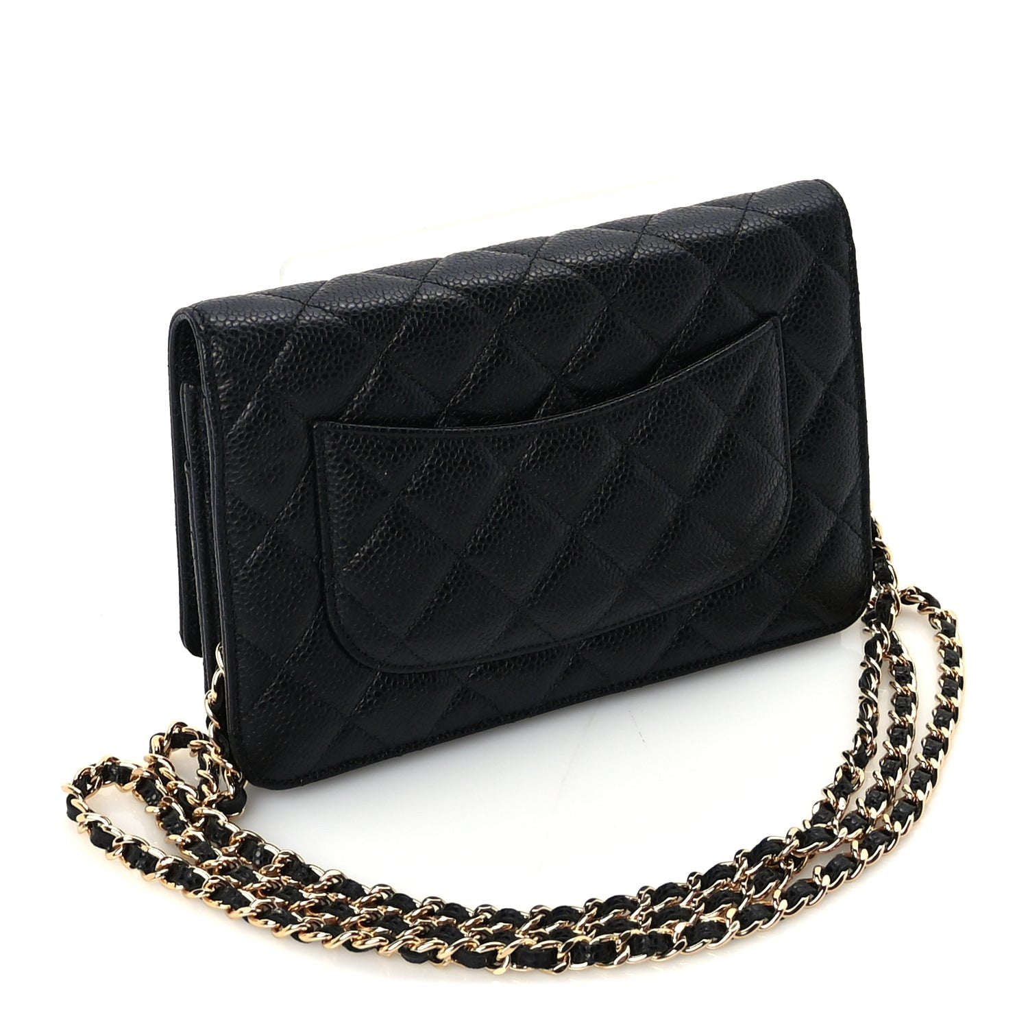 Chanel Caviar Quilted Wallet On Chain WOC Black 3 of 10