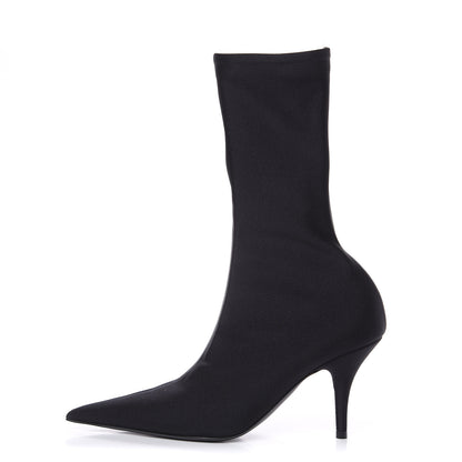 Balenciaga Jersey Crepe Extreme Pointed Toe Knife Booties 35 Black 1 of 7
