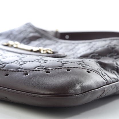 Gucci Guccissima Punch Hobo Dark Brown 6 of 9