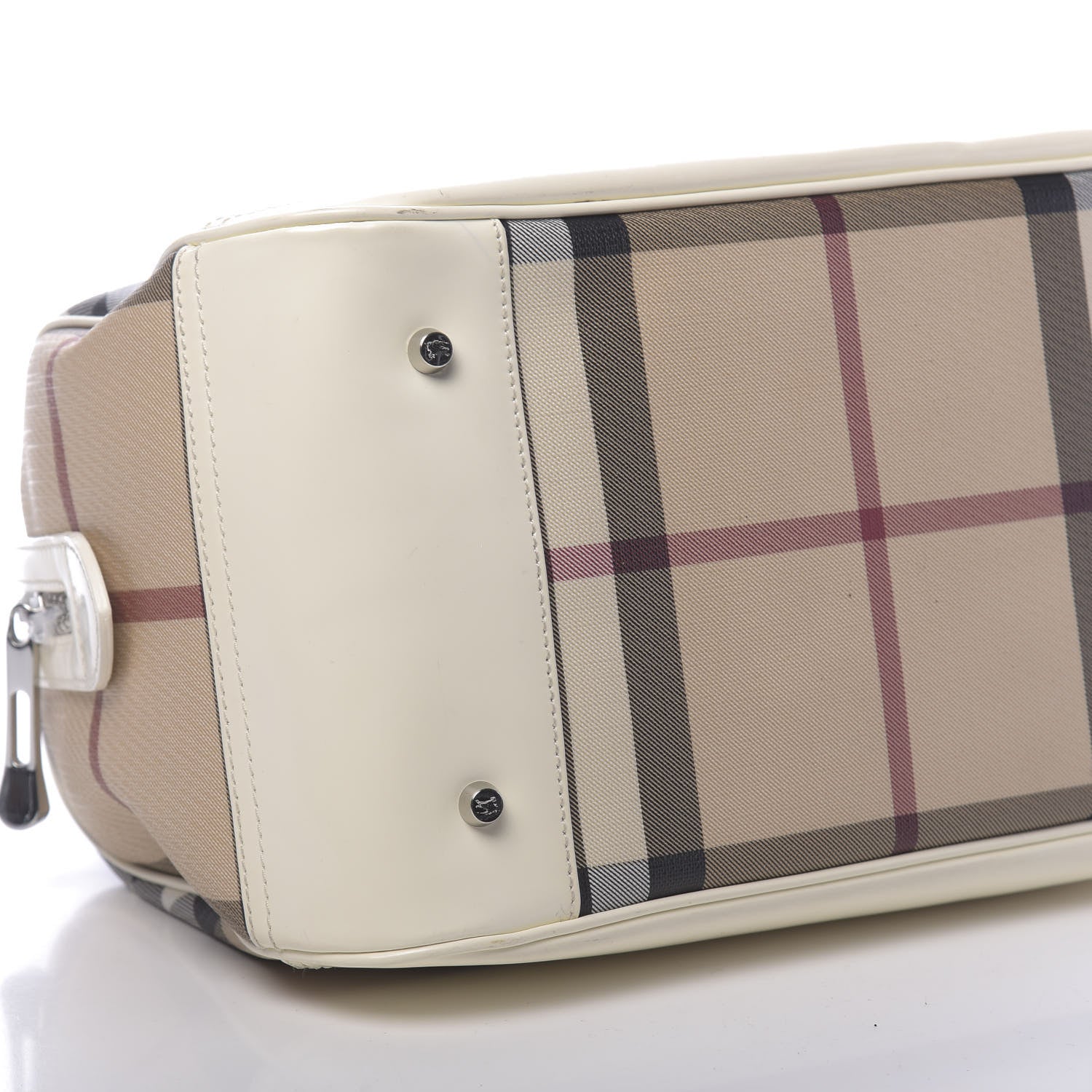 Burberry Nova Check Bowling Bag White 9 of 15