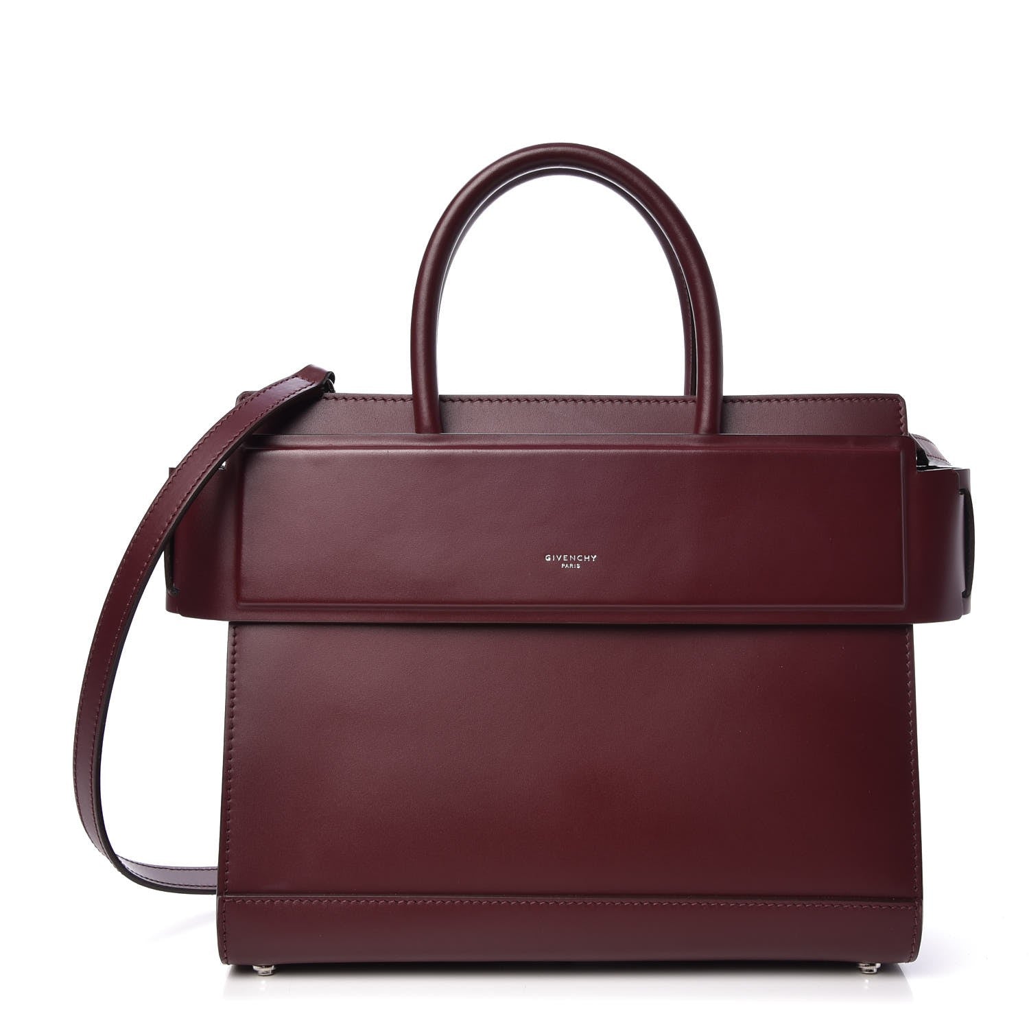 Givenchy Smooth Calfskin Small Horizon Satchel Oxblood 1 of 6