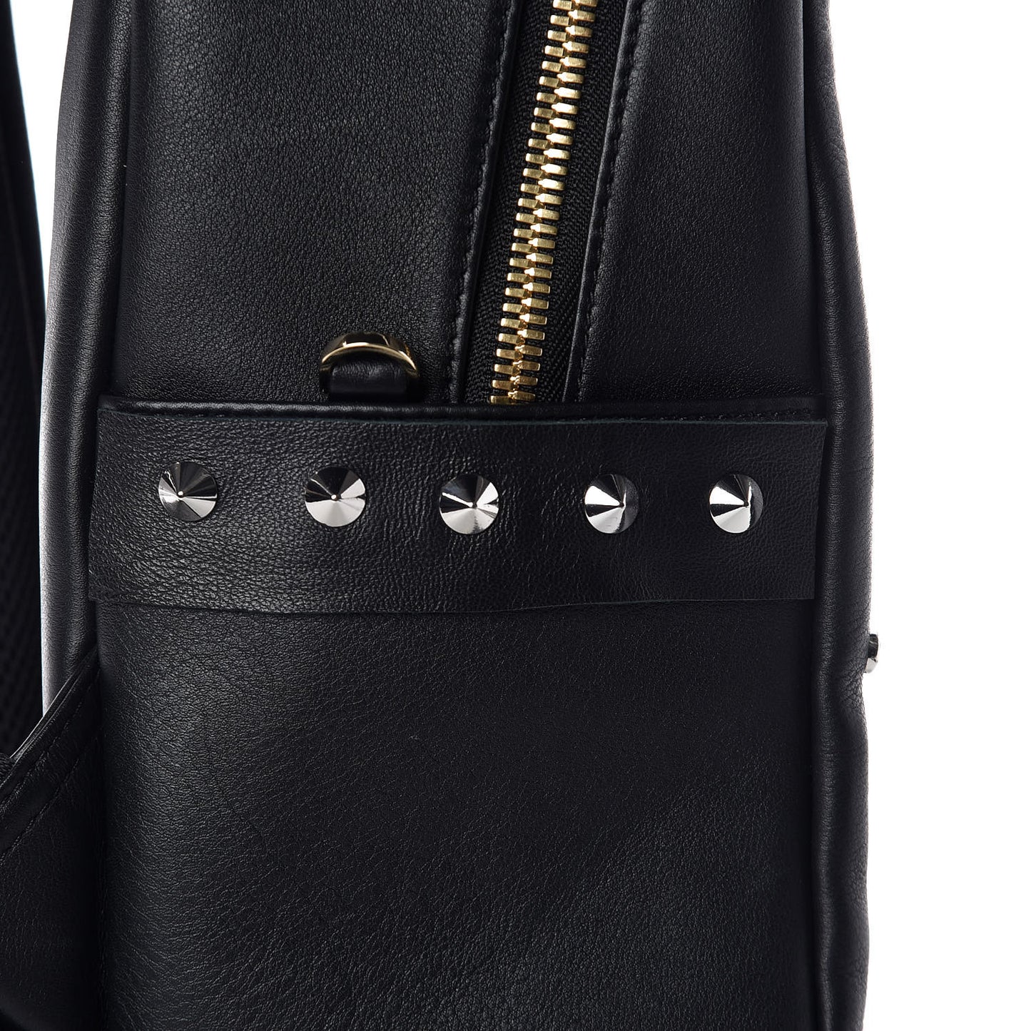 Smooth Calfskin Radial Studded Stark Small Backpack Black