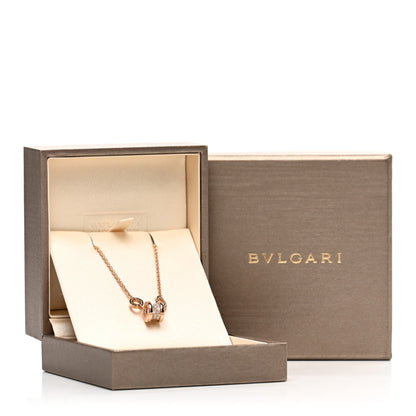 Bulgari 18K Rose Gold Diamond B.Zero1 Bracelet ML 4 of 4