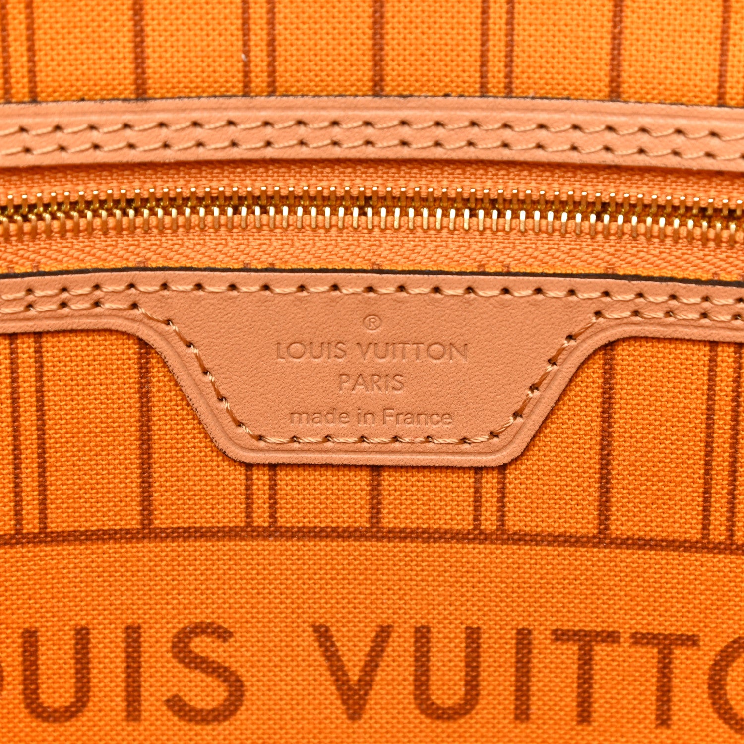 Louis Vuitton Damier Azur Braided Neverfull MM Orange 7 of 11