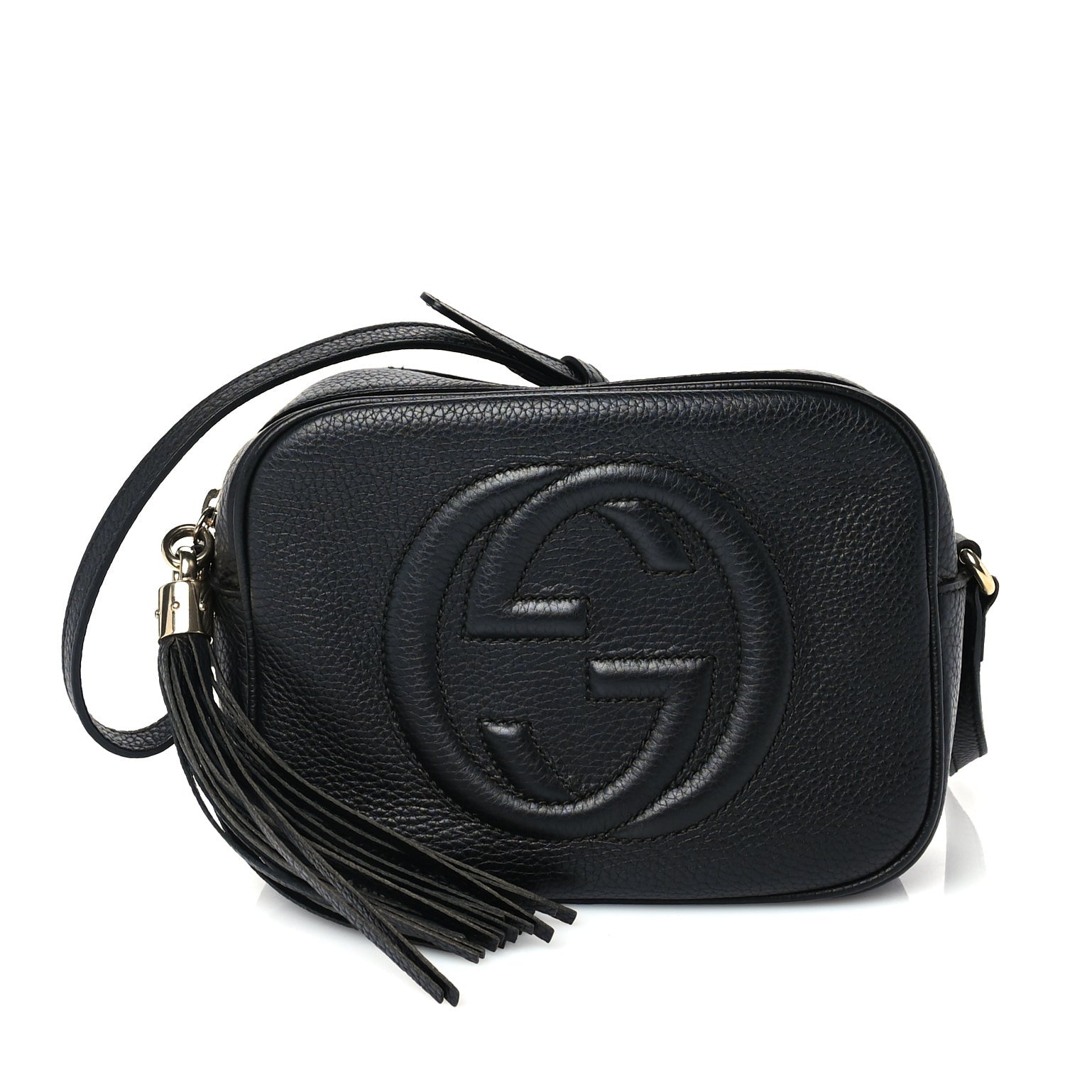 Gucci Pebbled Calfskin Small Soho Disco Bag  Black 2 of 9