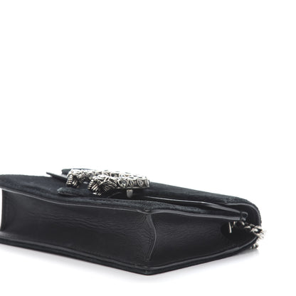 Gucci Velvet Super Mini Dionysus Shoulder Bag Black 10 of 12