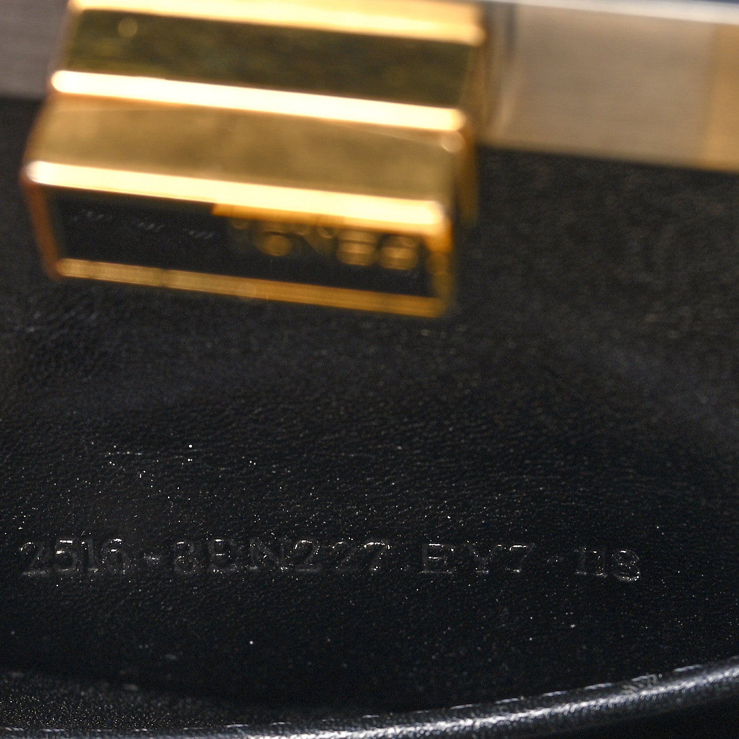 Fendi Vitello Saddle Mini Peekaboo Iconic Satchel Black 7 of 11