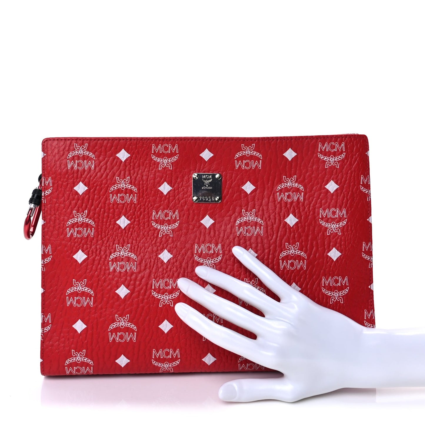 Visetos Medium Zip Pouch Red