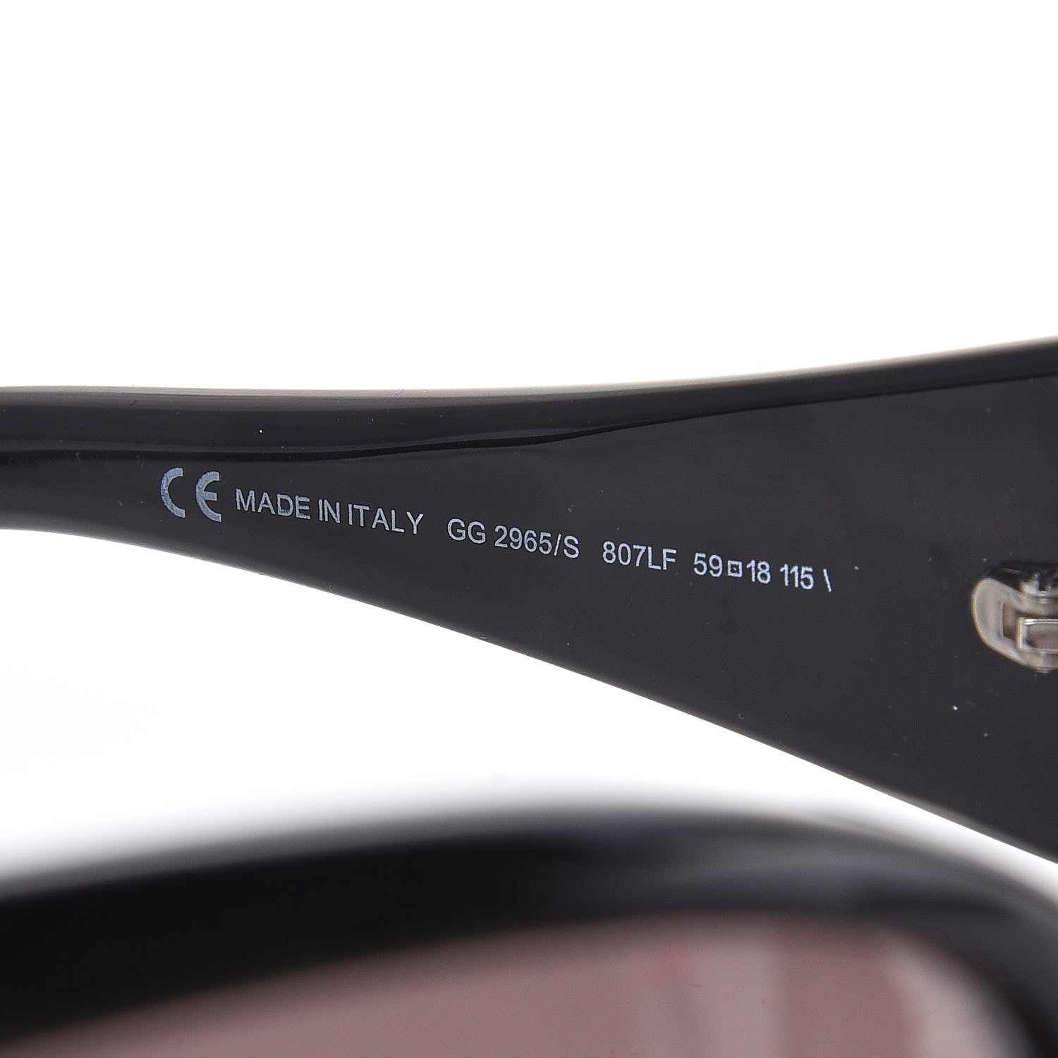 Gucci GG Sunglasses 2965/S Black 6 of 7