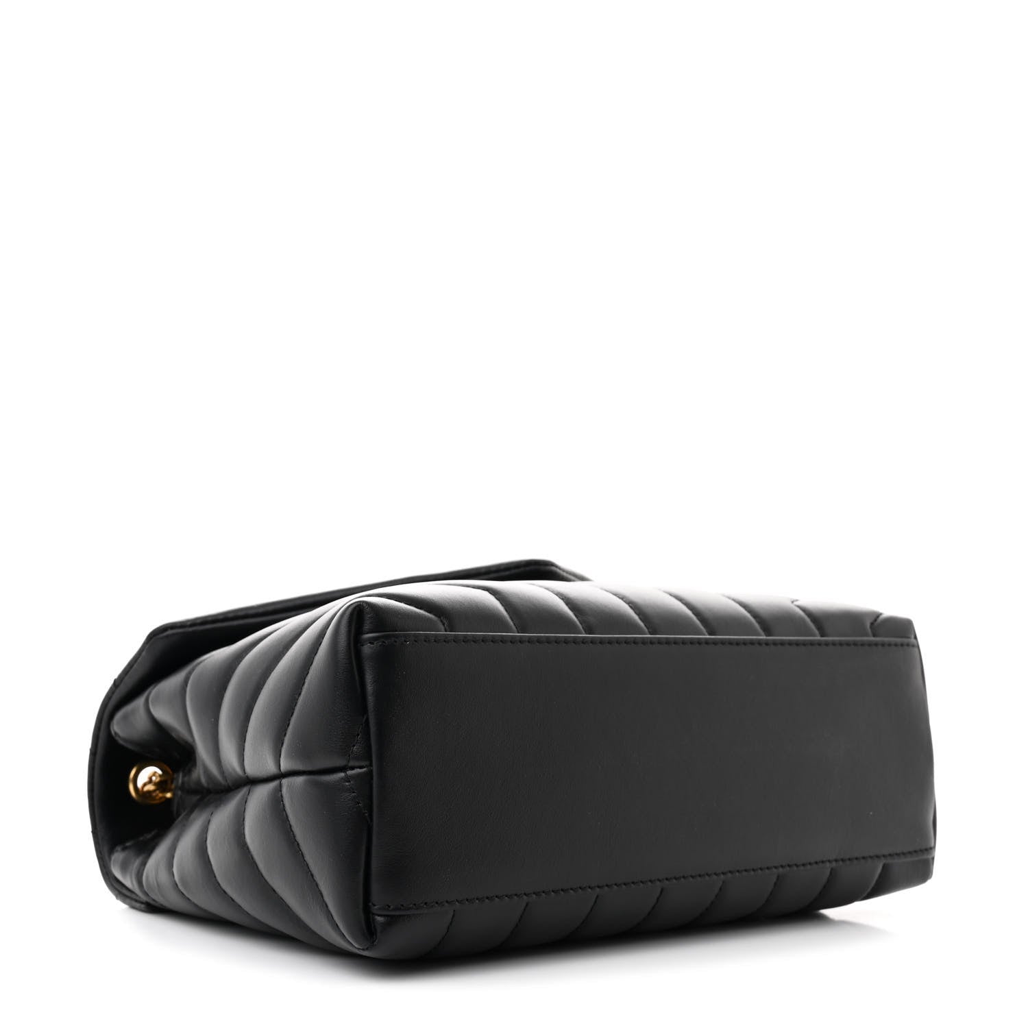 Saint Laurent Calfskin Y Quilted Monogram Small Loulou Chain Satchel Black 4 of 7