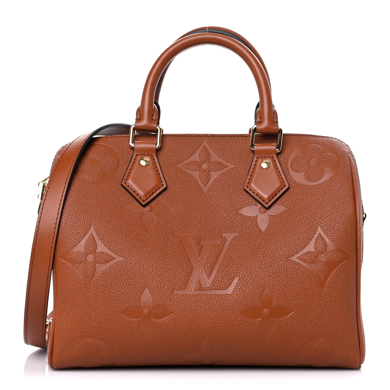 Louis Vuitton Empreinte Monogram Giant Speedy Bandouliere 25 Cognac 1 of 8
