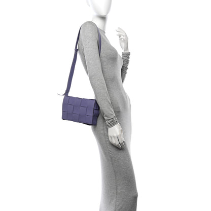 Bottega Veneta Lambskin Intreccio Cassette Crossbody Bag Wisteria 2 of 12