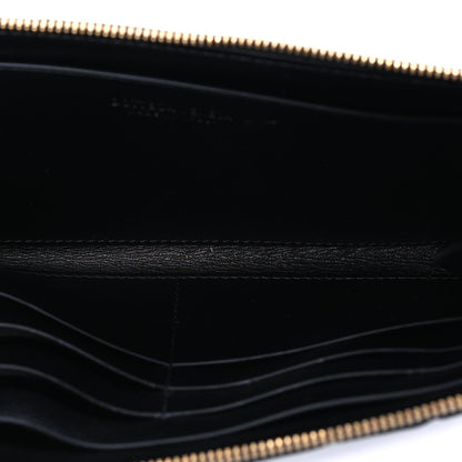 Bottega Veneta Nappa Intrecciato Zip Around Wallet Black 5 of 7