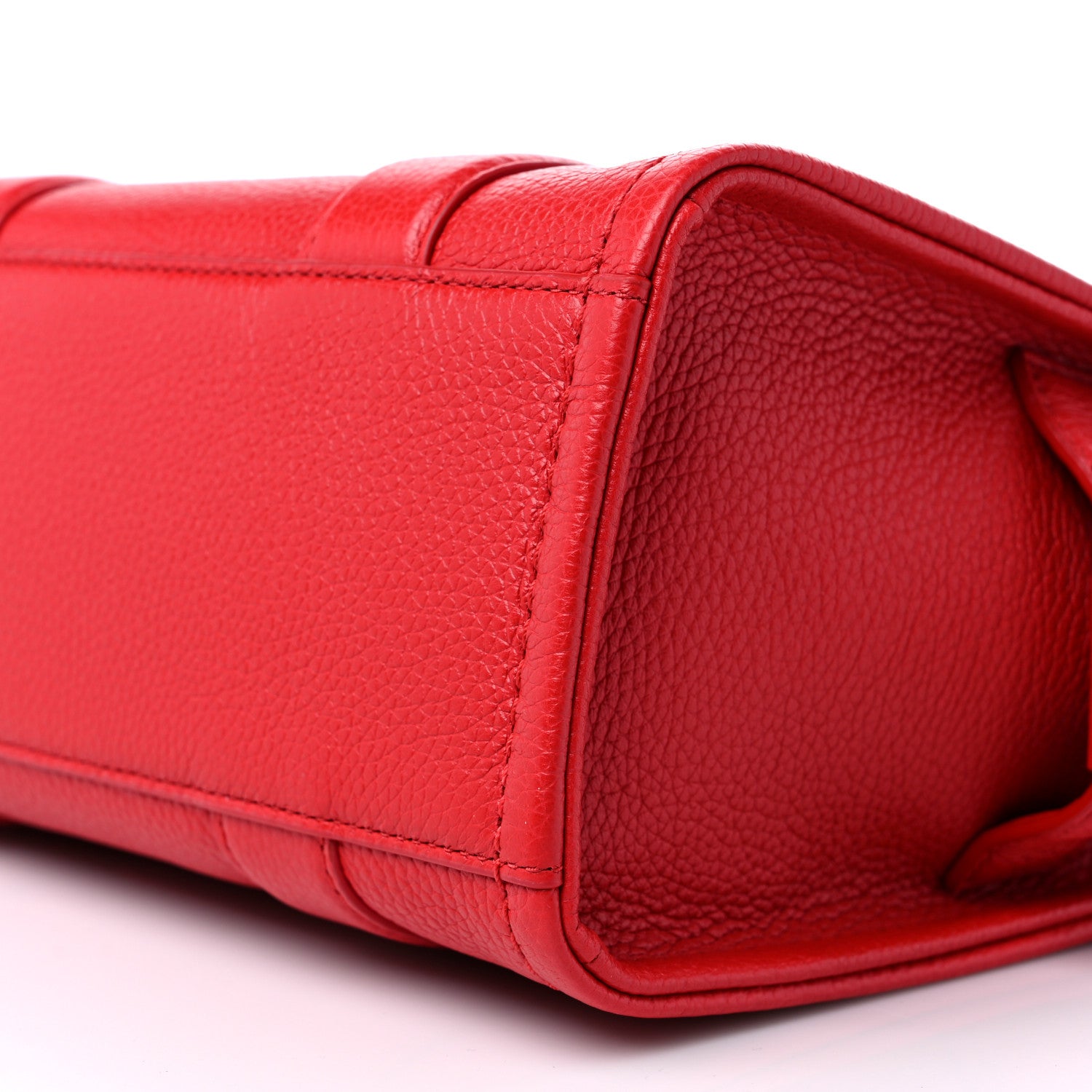 Marc Jacobs Grained Calfskin Small The Tote Bag True Red 9 of 9