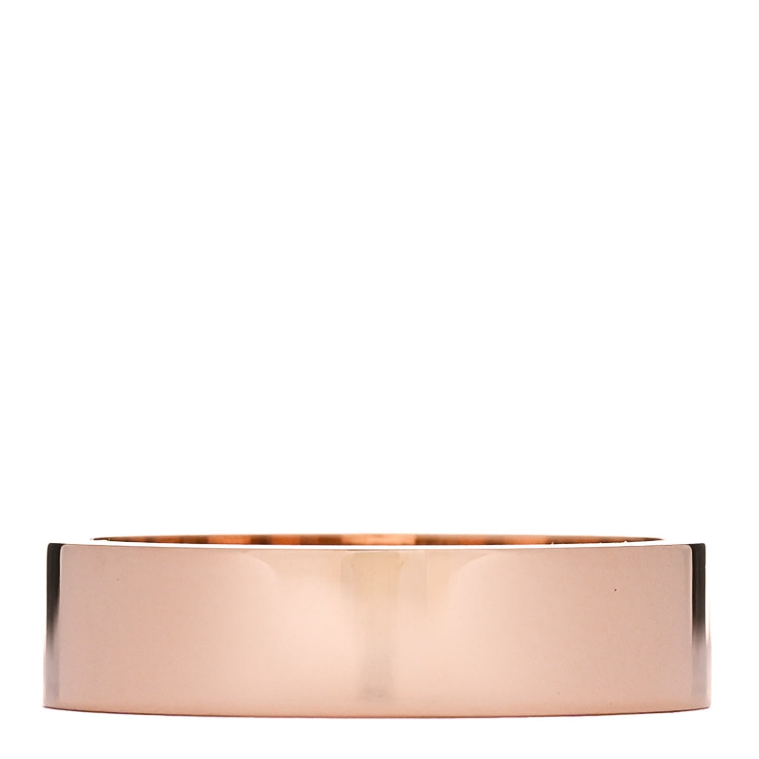 Hermes 18K Rose Gold Diamond PM Kelly Ring 55 7.25 3 of 4