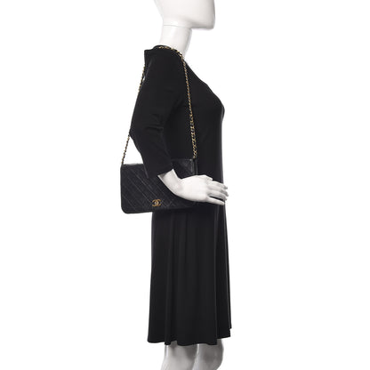 Chanel Lambskin Quilted Small Single Flap Black 2 of 9