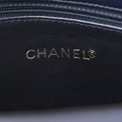 Chanel Lambskin CC Tote Navy 6 of 7