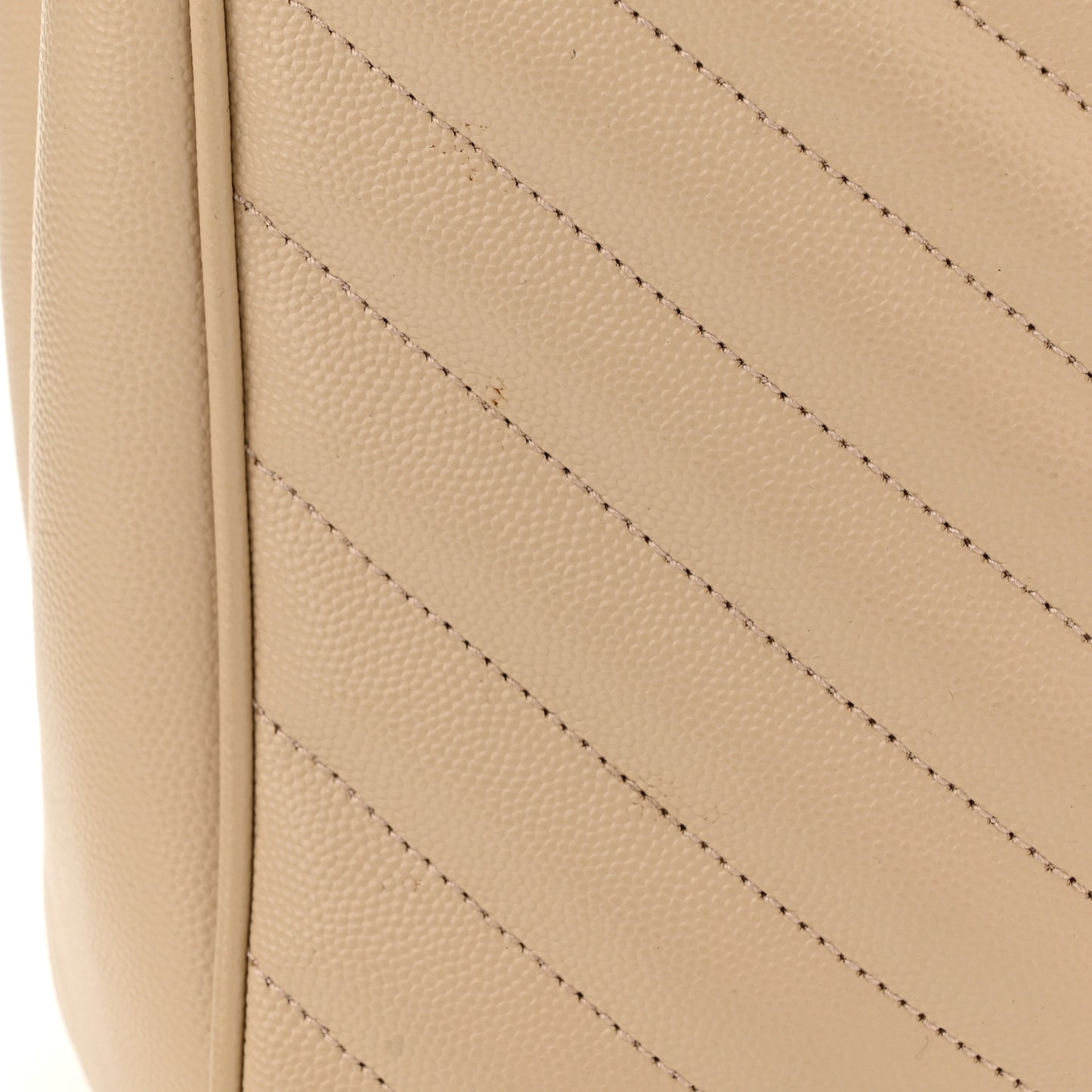 Grain De Poudre Matelasse Chevron Monogram Shopping Bag Nude Powder