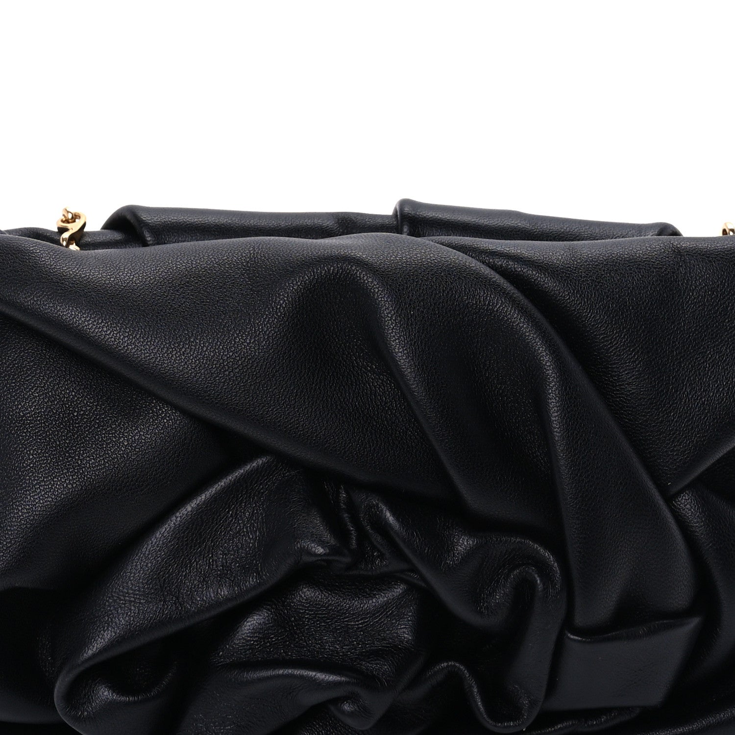 Burberry Smooth Calfskin Rose Clutch Black 5 of 7
