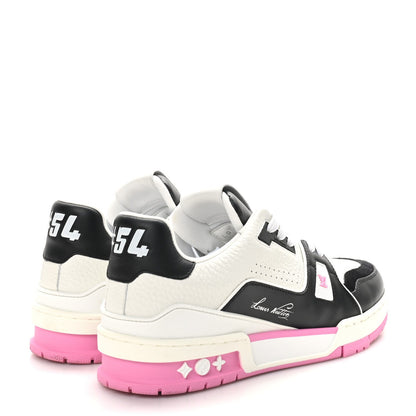 Louis Vuitton Calfskin LV Trainer Maxi Sneakers Black Pink 5 of 7