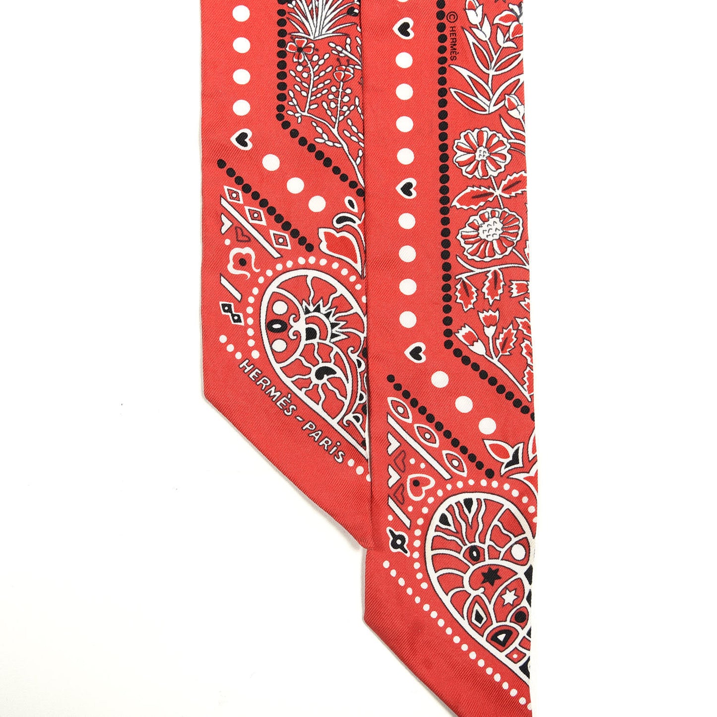 Silk Entre Ciel Et Mer Twilly Rouge White Black