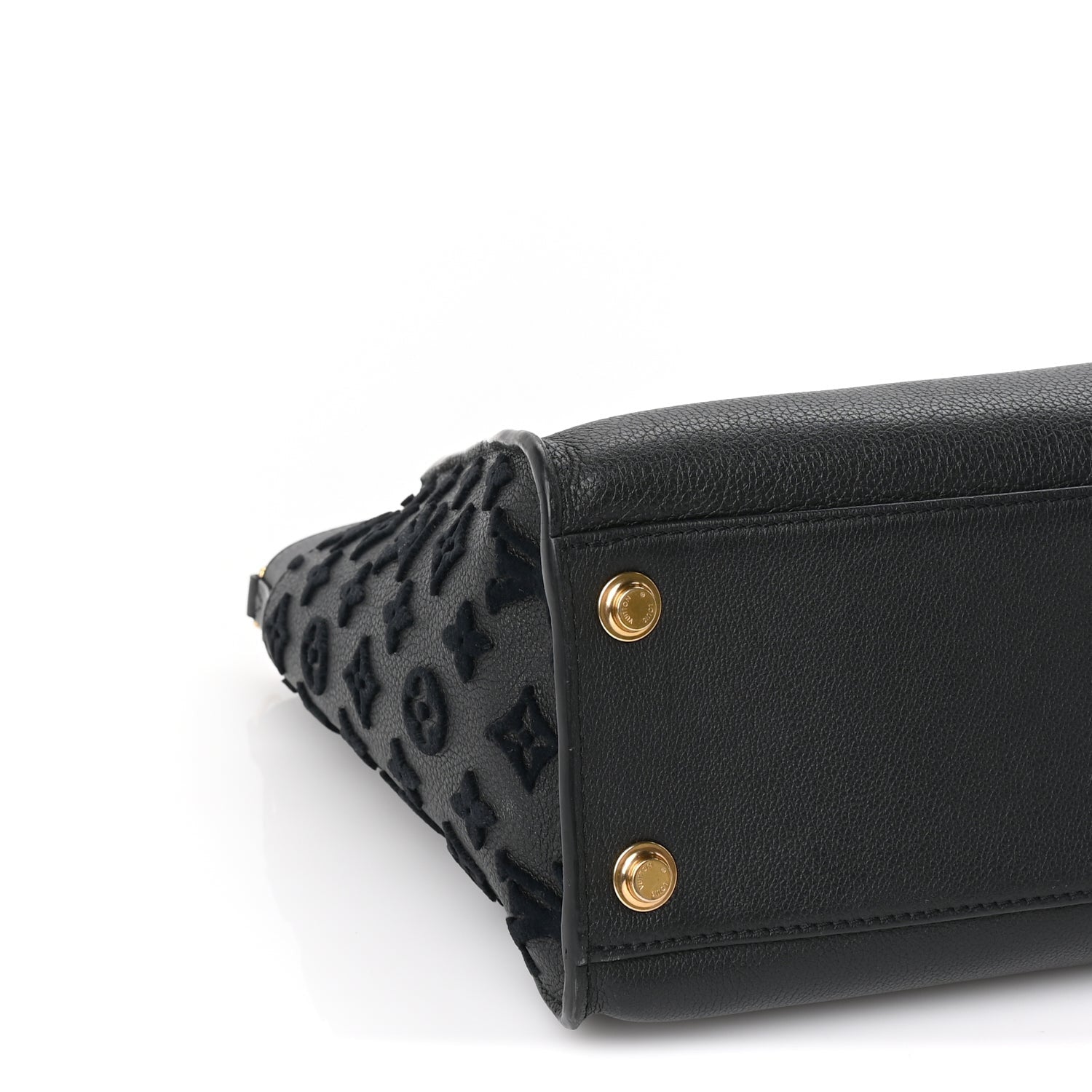 Louis Vuitton Calfskin Monogram Tufting On My Side  Black 8 of 9