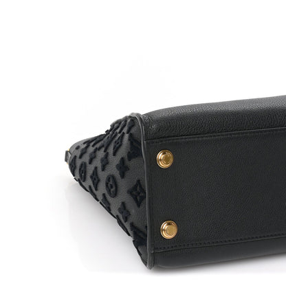 Louis Vuitton Calfskin Monogram Tufting On My Side  Black 8 of 9