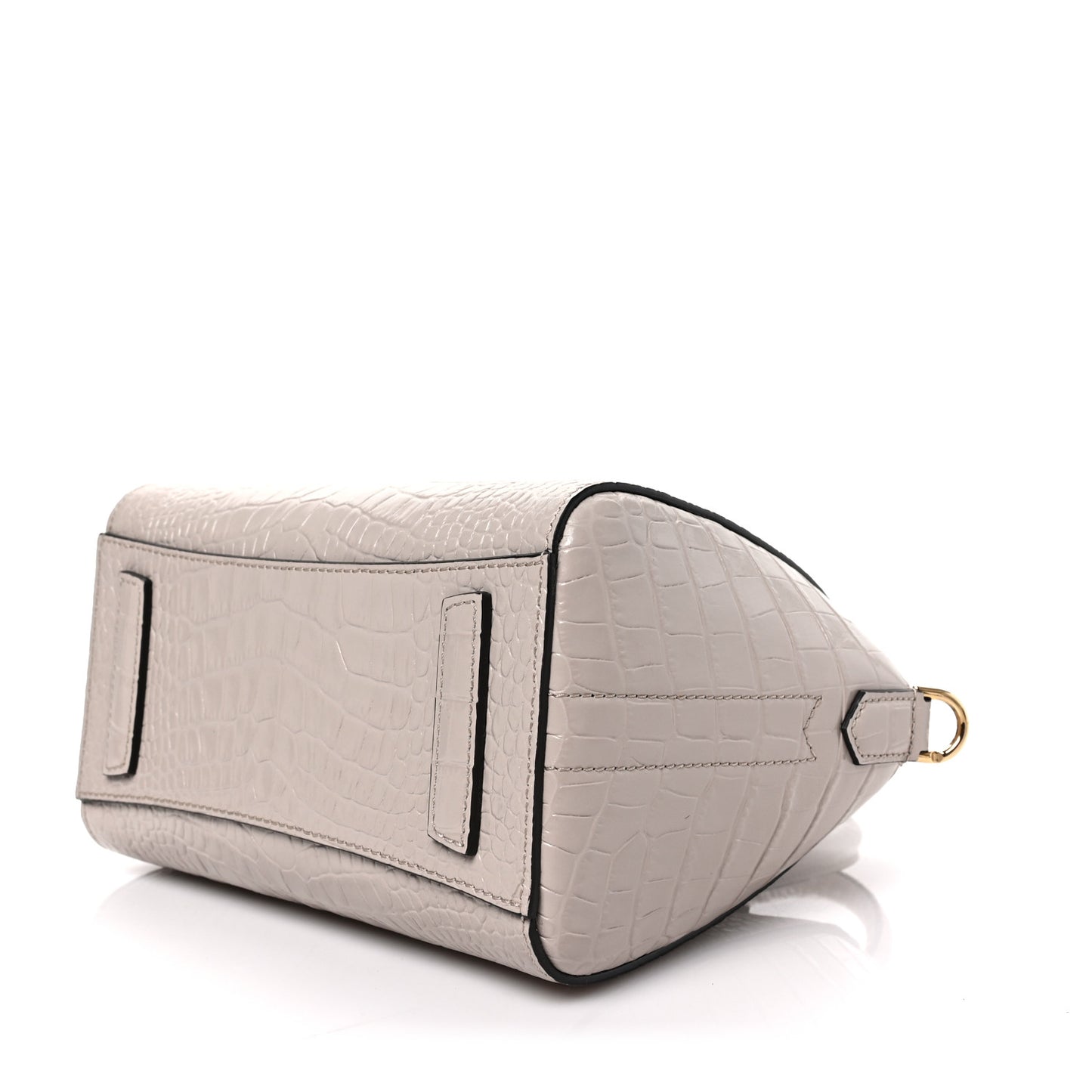 Calfskin Crocodile Embossed Mini Antigona Dune