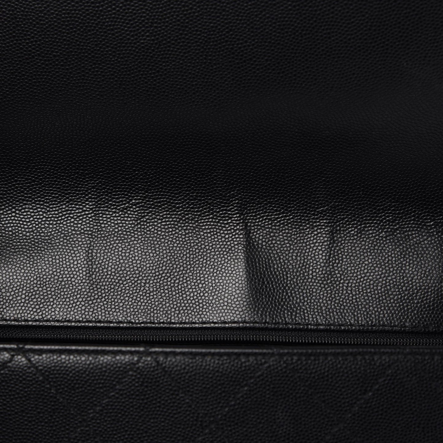 Caviar Diamond Stitched Flap Bag Black