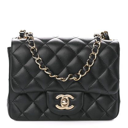 Chanel Lambskin Quilted Mini Square Flap Black 1 of 13