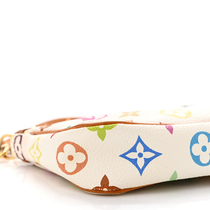 Louis Vuitton Monogram Multicolor Pochette Accessories White 10 of 11