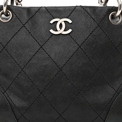 Chanel Distressed Caviar Outdoor Ligne Tote Black 8 of 11