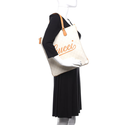 Gucci GG Plus Monogram Flat Tote Yellow 2 of 13