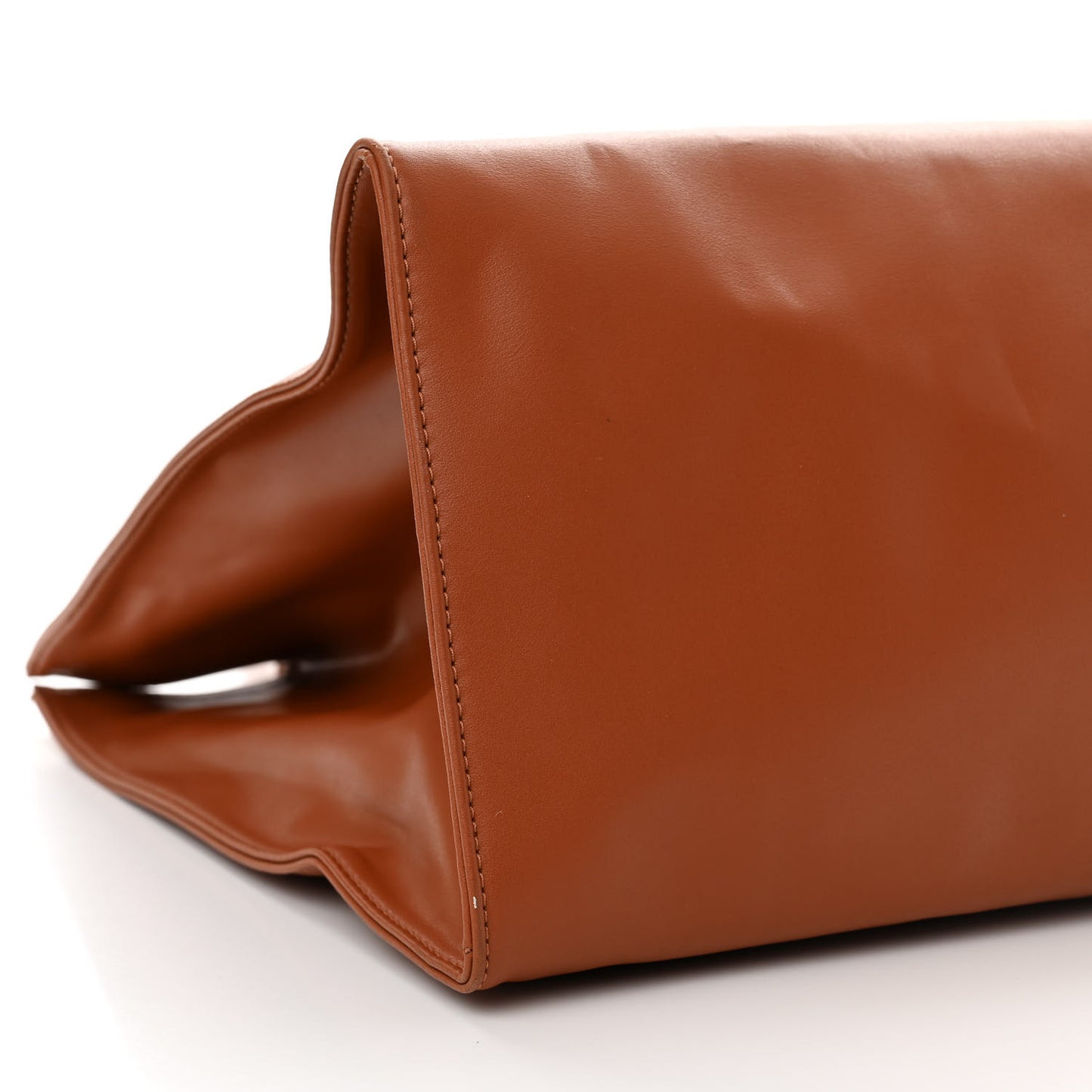 Vegan Leather Large Shopping Bag Tan