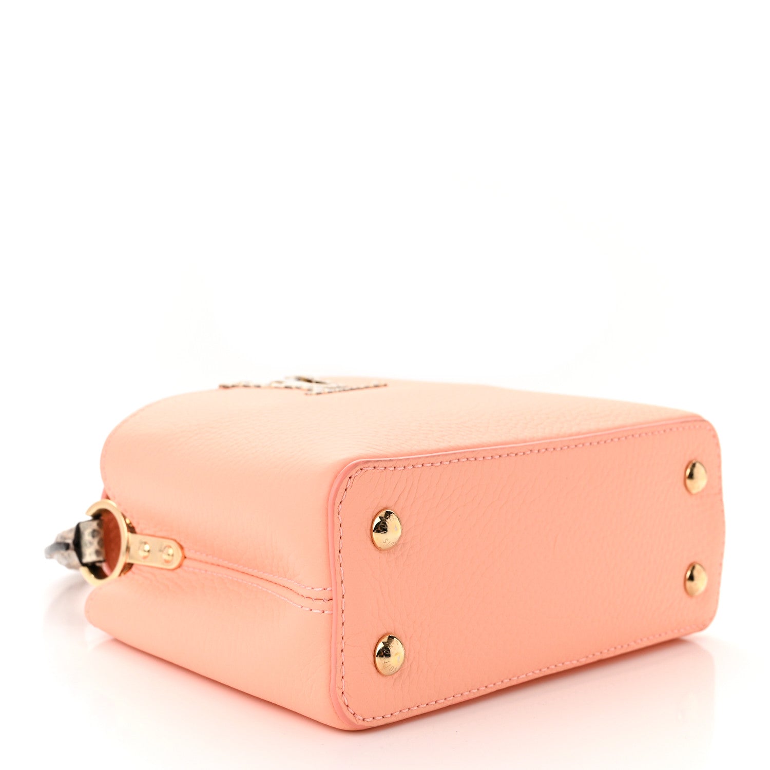 Louis Vuitton Taurillon Ayers Capucines Mini Coral 4 of 10