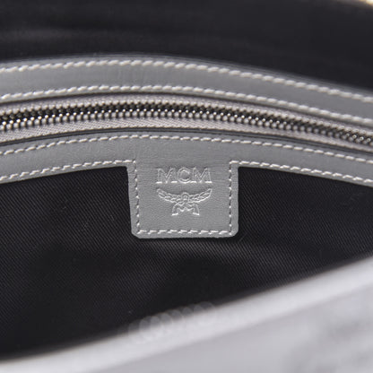 MCM Metallic Visetos Zip Pouch Silver 6 of 9