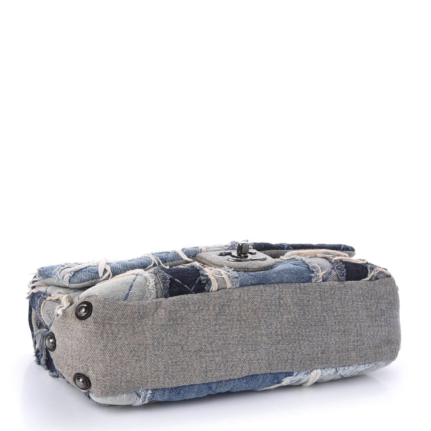 Chanel Denim Patchwork Paris Dallas Single Flap Blue 4 of 10