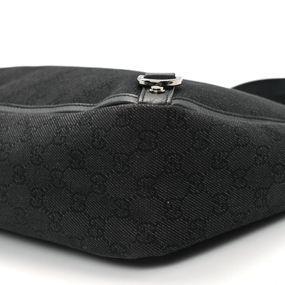 Gucci Denim Monogram Large Abbey Tote Black 10 of 10