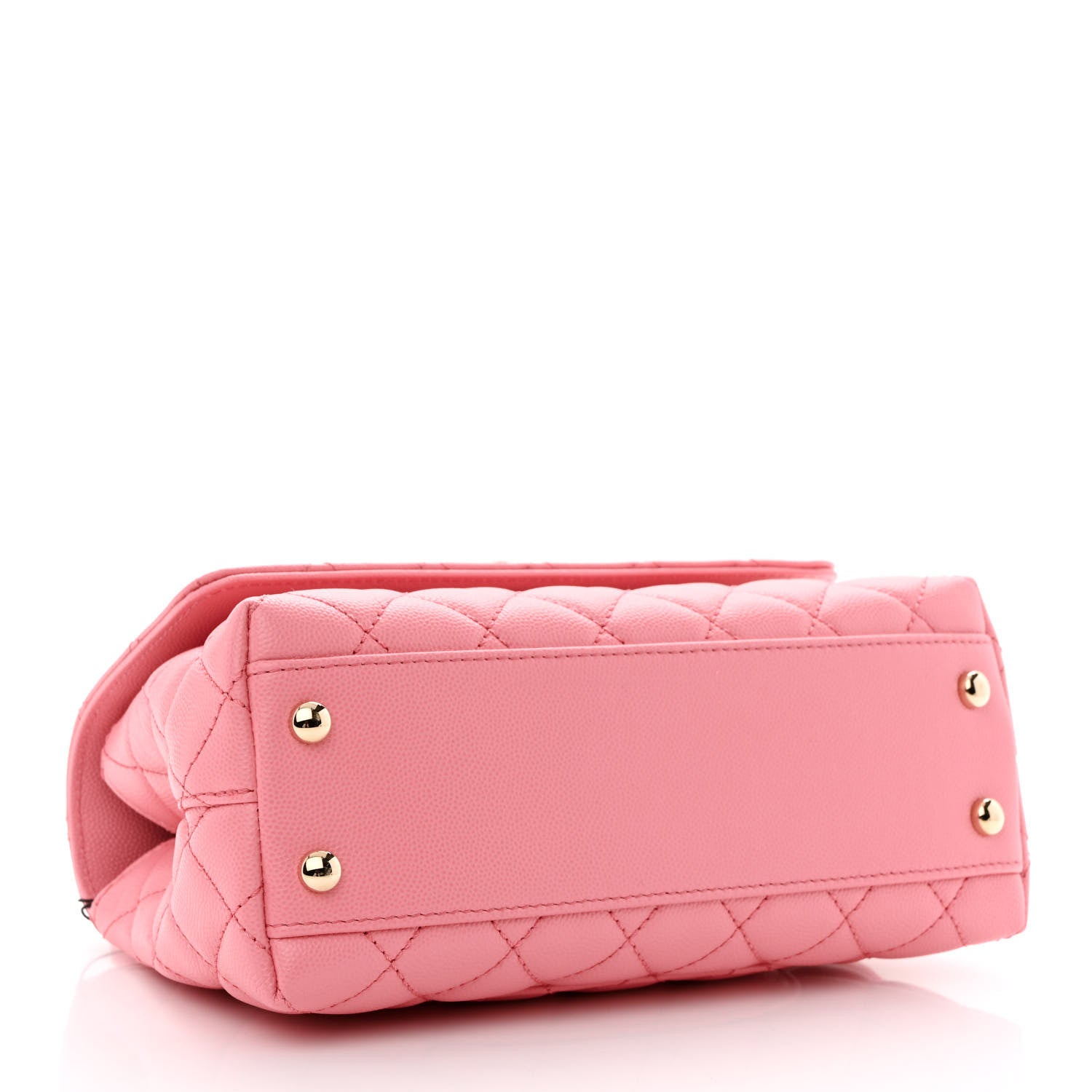 Chanel Caviar Quilted Mini Coco Chain Handle Flap Pink 4 of 11