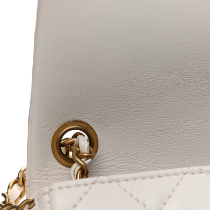 Chanel Lambskin Quilted Mini Rectangular Pearl Crush Flap White 12 of 14