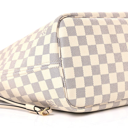 Louis Vuitton Damier Azur Braided Neverfull MM Pink 8 of 11