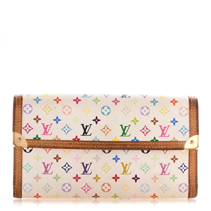 Louis Vuitton Monogram Multicolor Porte Tresor International Wallet White 1 of 14