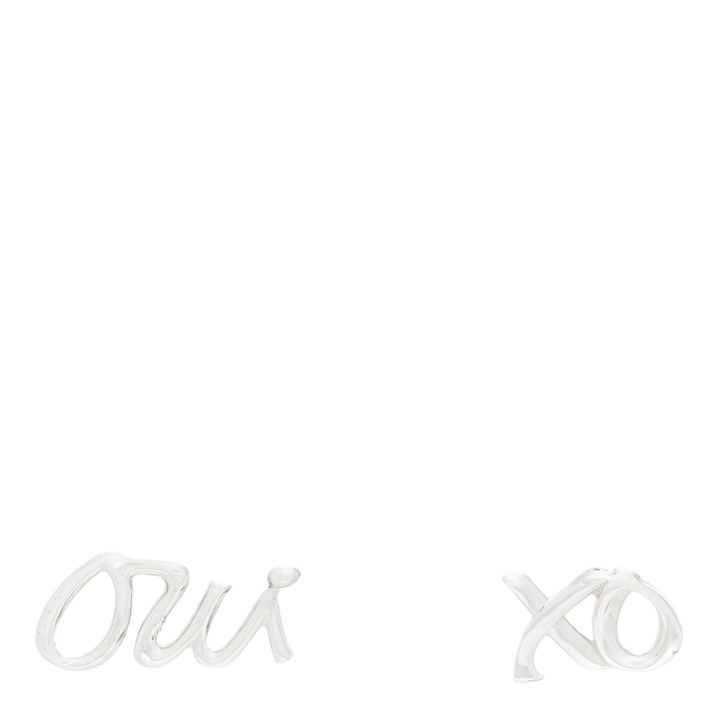 Sterling Silver Paloma's Graffiti Oui Love and Kisses Earrings